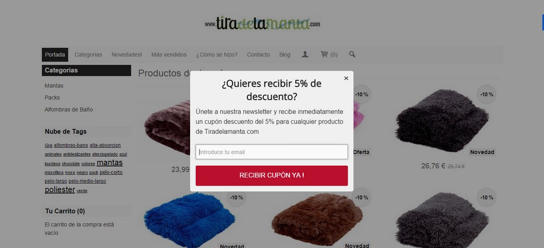 Popups web en tu tienda online