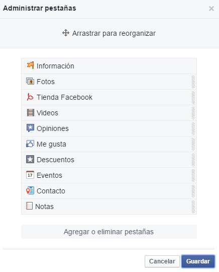 fan page editar