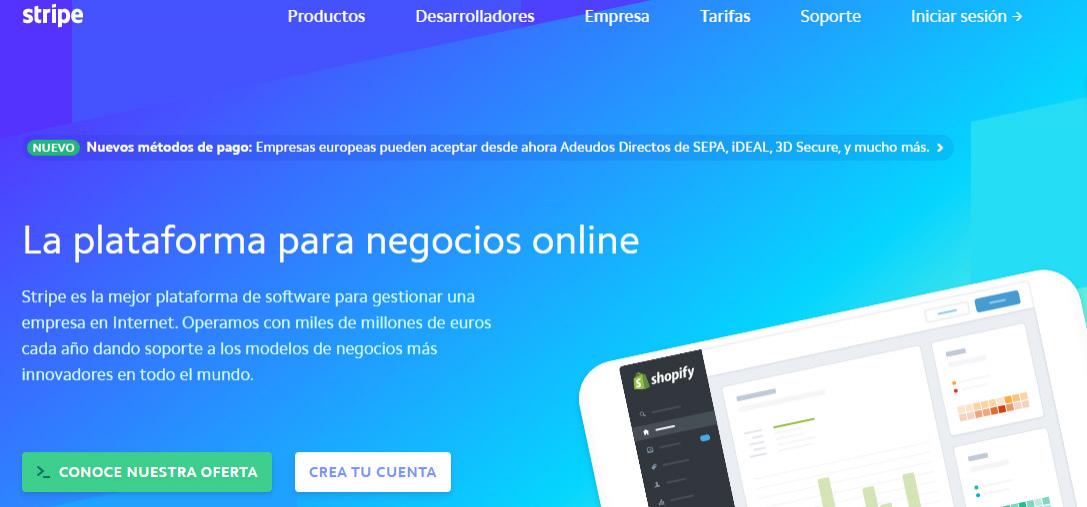 Plataforma de pago - Stripe