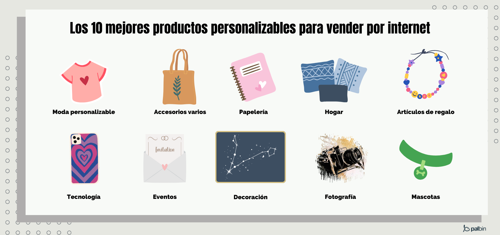 10 mejores productos personalizables para vender por internet