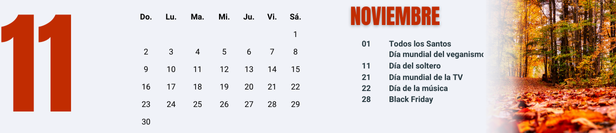 Fechas comerciales importantes Noviembre 2025