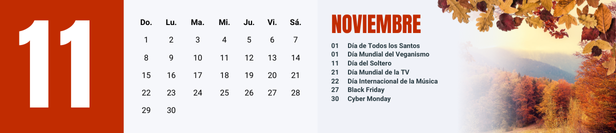 Fechas importantes de noviembre