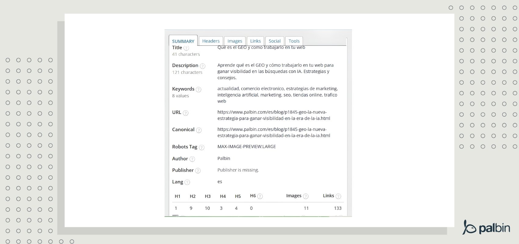 Extensión chrome Seo Meta in one click