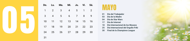 Fechas importantes de mayo