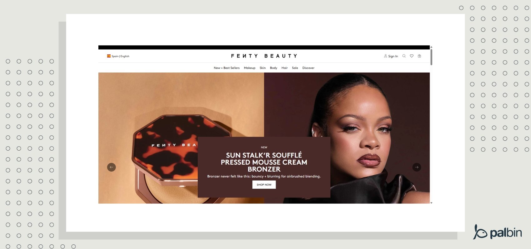 Ecommerce de Rihanna Fenty Beauty