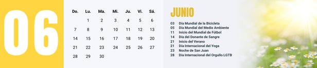 Fechas relevantes de junio