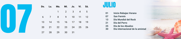 Fechas comerciales importantes Julio 2025