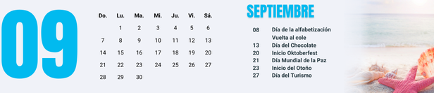 Fechas comerciales importantes Septiembre 2025