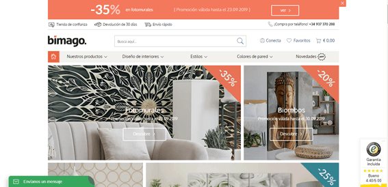 Proveedor online bimago