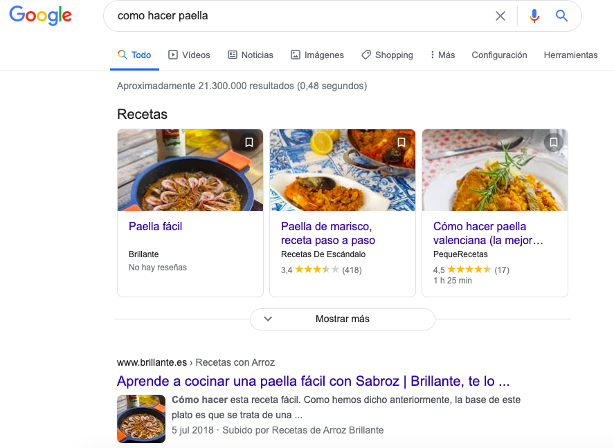 Ejemplo de búsqueda informal