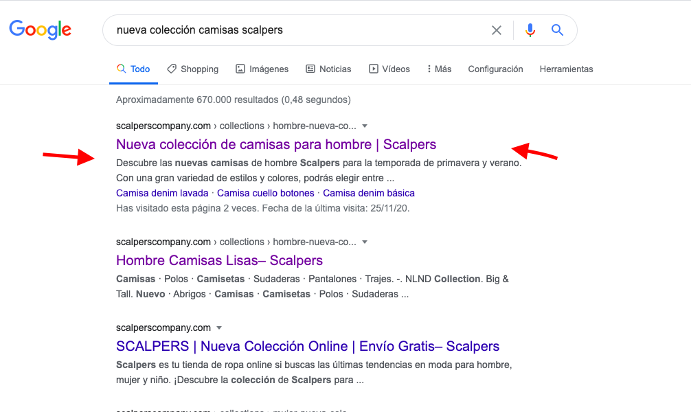 Transaccional de categoría