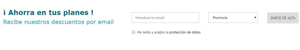 Formulario de suscripción
