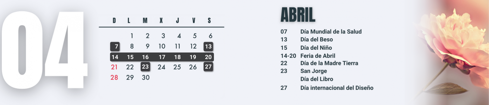 calendario de marketing de abril 2024