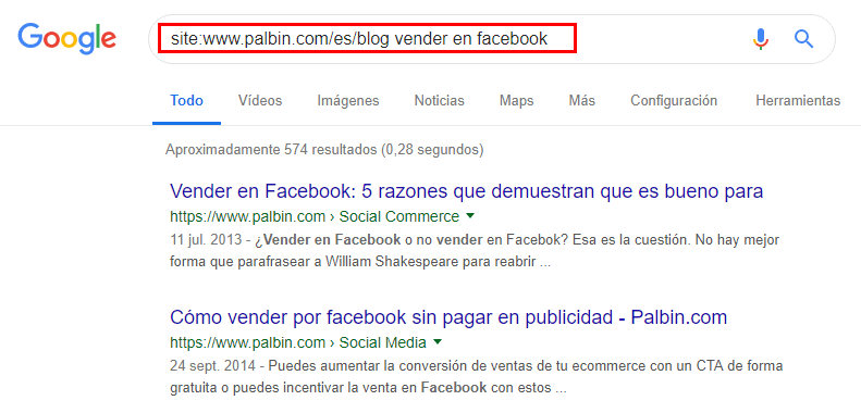 canibalización de palabras clave en google
