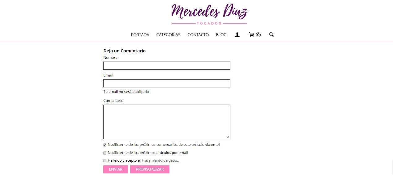 Dejar comentarios en el blog