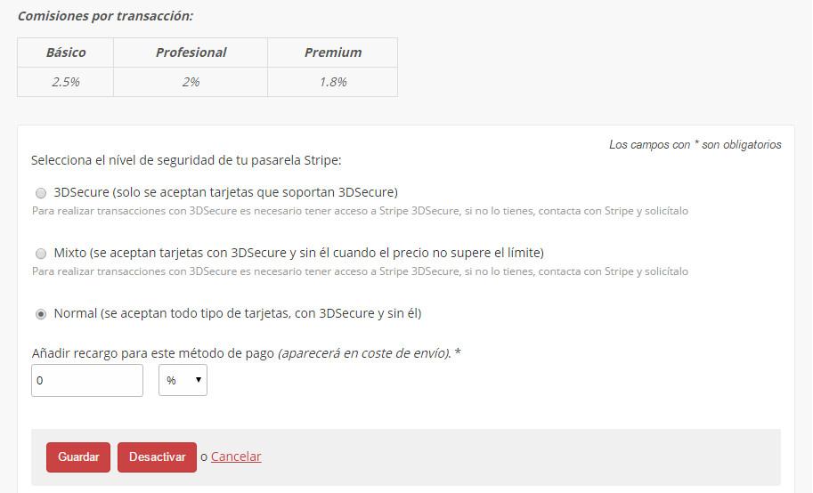 Elegir el nivel de seguridad