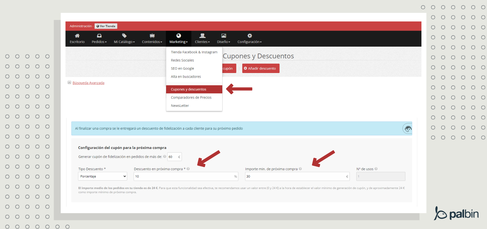 Cómo crear un descuento de fidelización