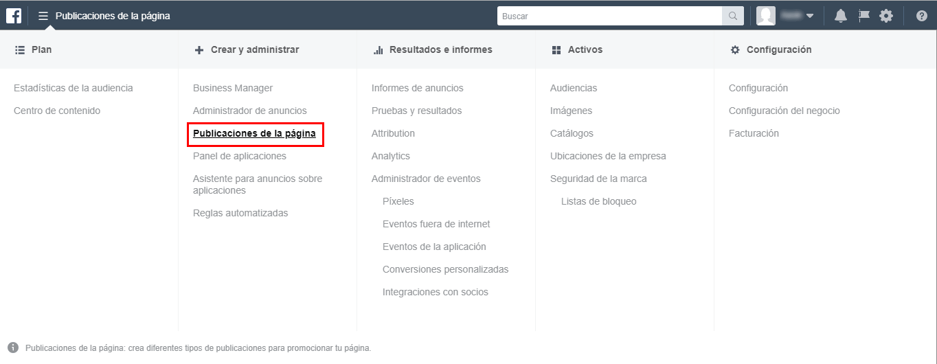 Publicar una página