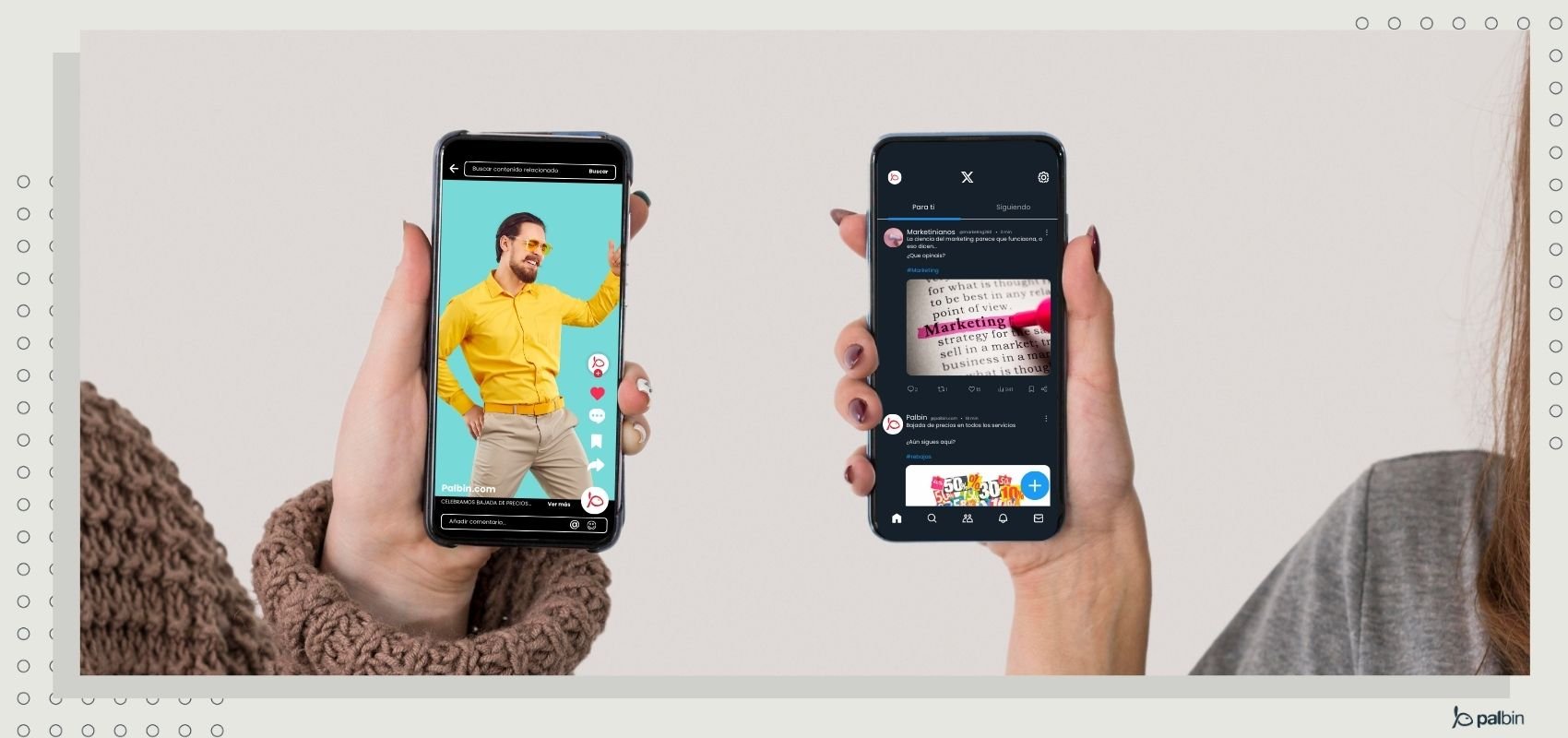 Comparativa entre diferentes redes sociales