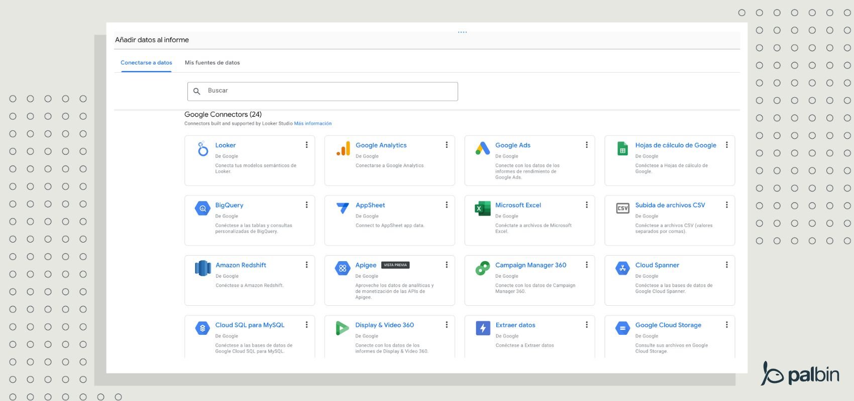 conectar fuentes en looker studio