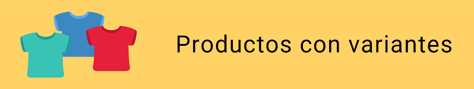 Productos con variantes