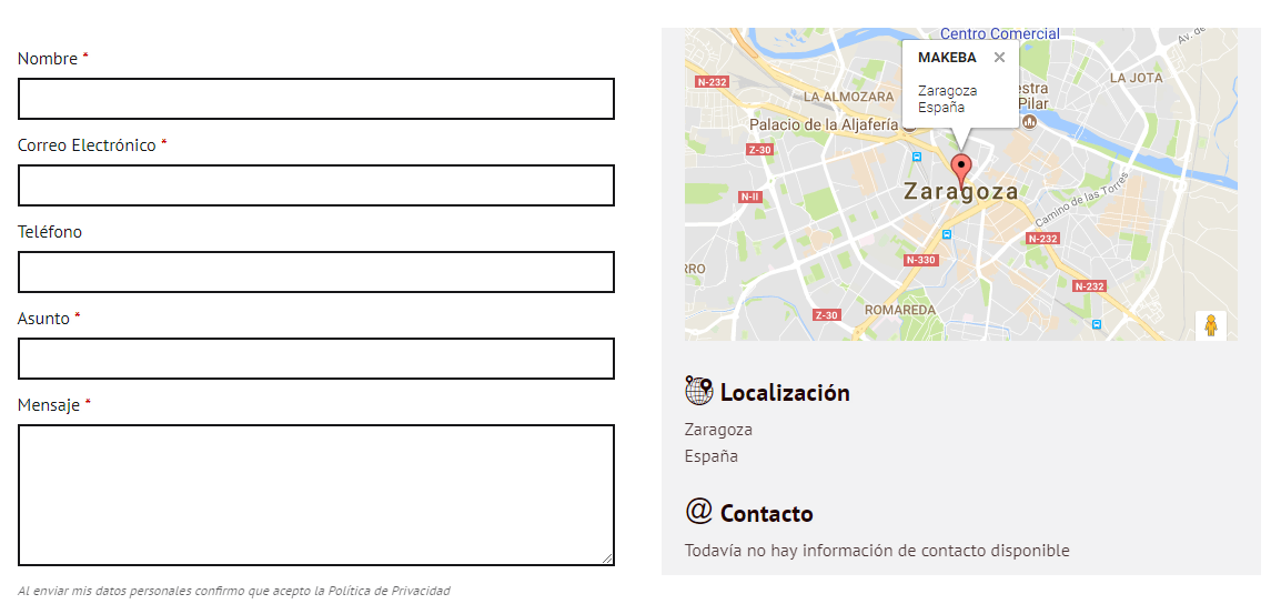 Formulario de contacto