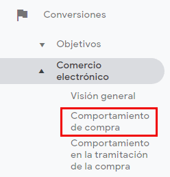 configurar comportamiento de compra.