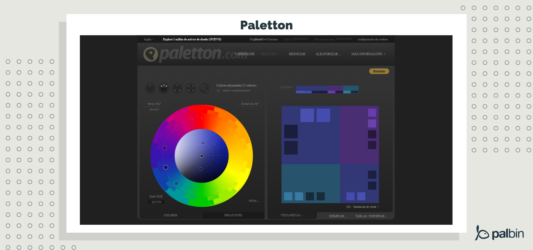 Creador de colores Paletton