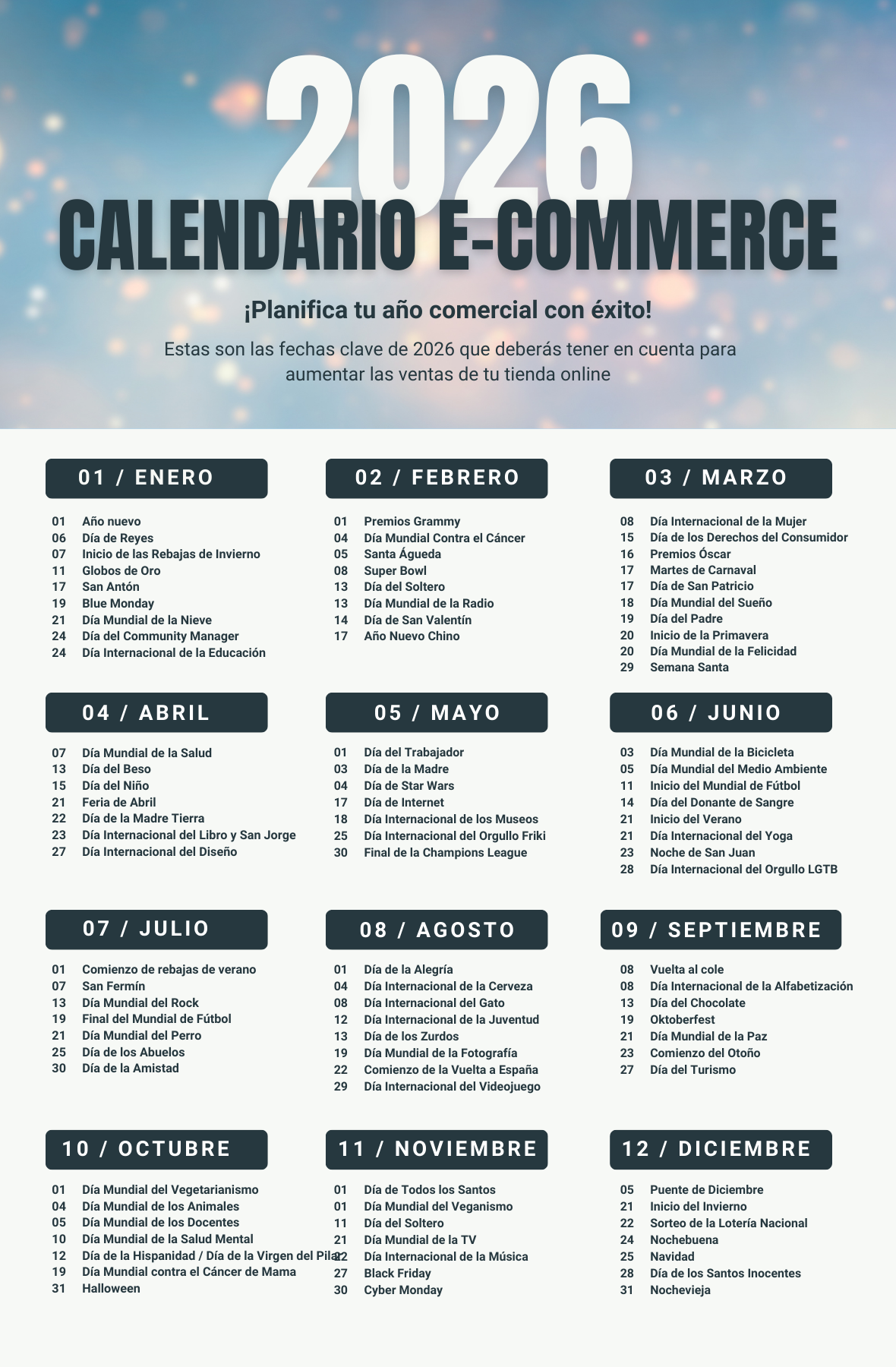Descargar Calendario eCommerce 2026