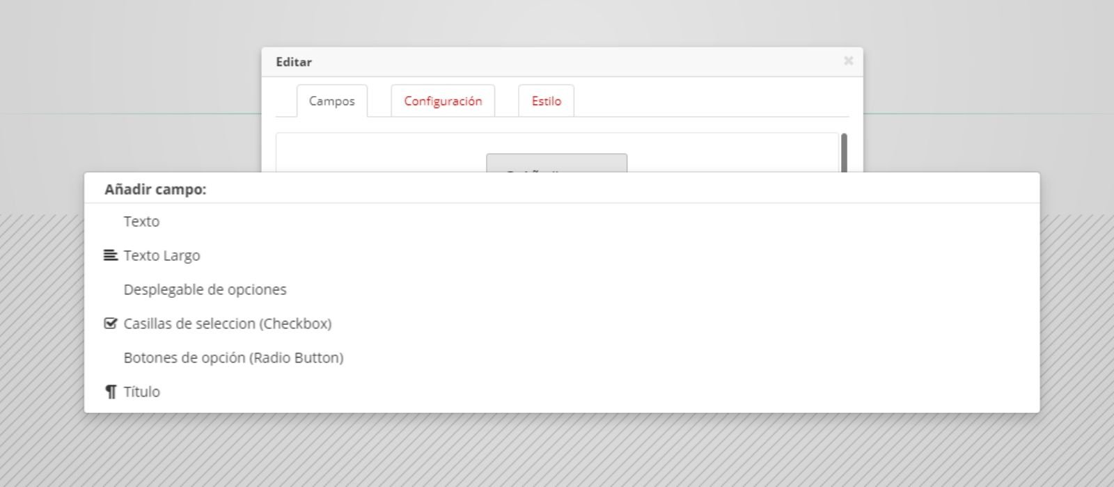 modificar formularios