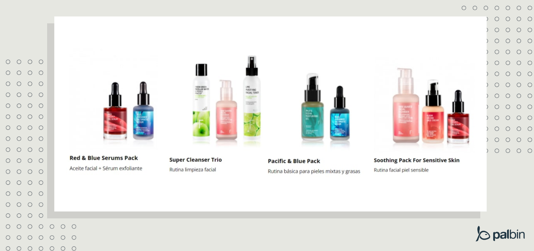 Ejemplo promoción pack de productos