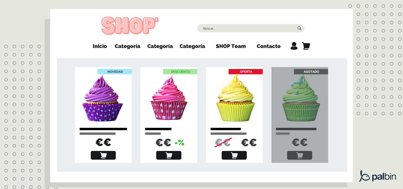 ordenar una ecommerce con etiquetas de marketing