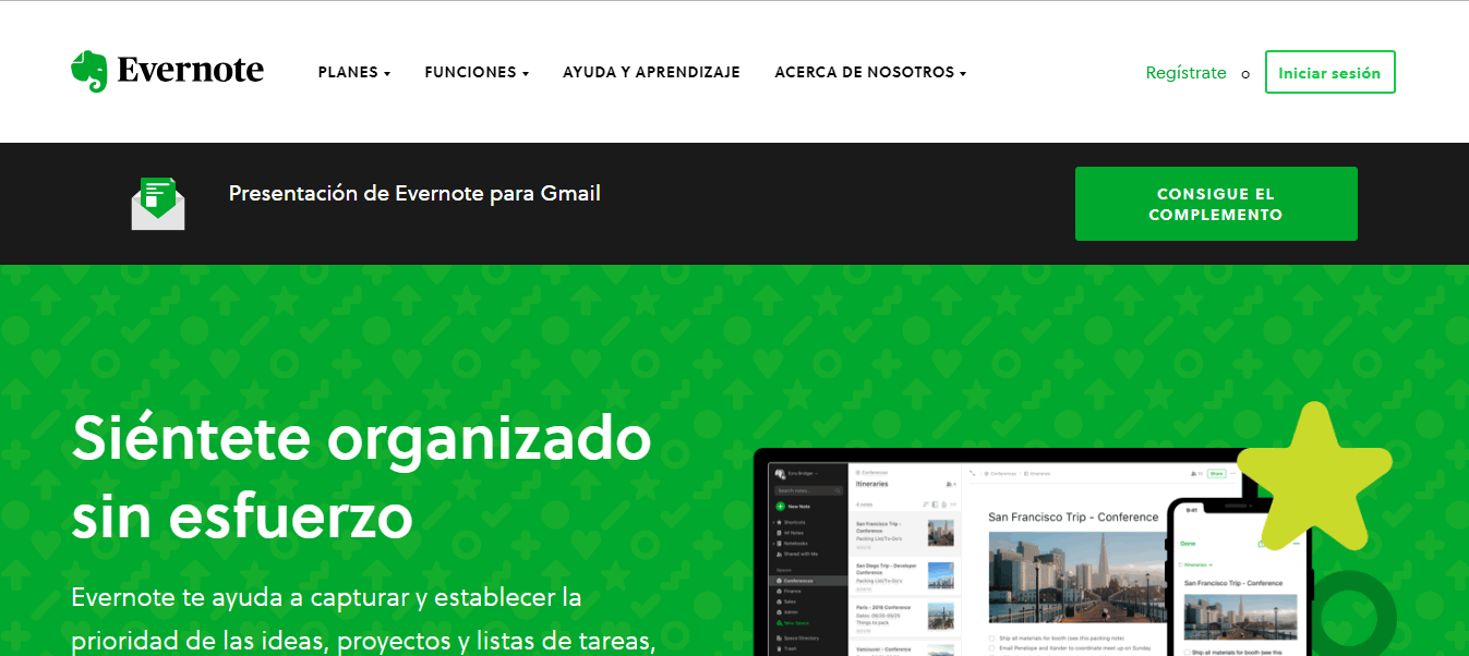 evernote organización