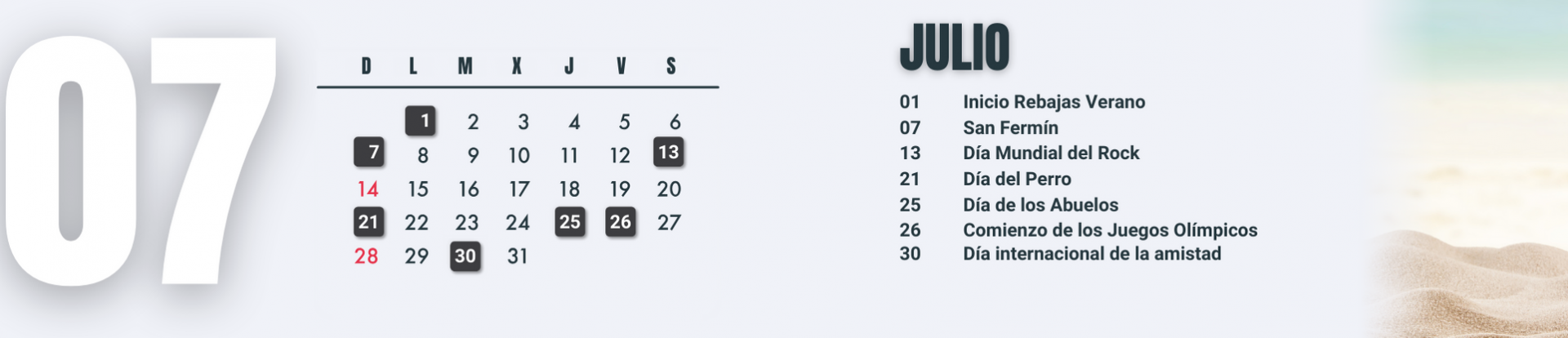 fechas importantes para tiendas online en julio de 2024