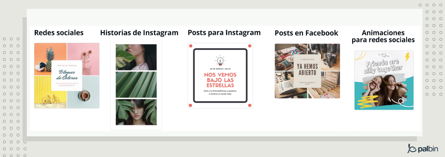 Plantillas de redes sociales