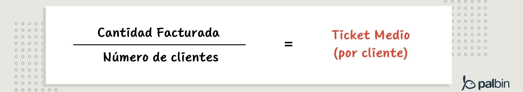 Fórmula del ticket medio por cliente