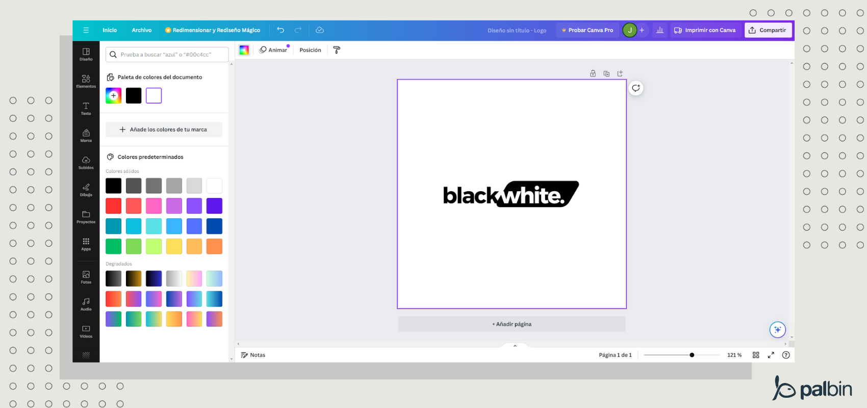 herramienta de logos Canva