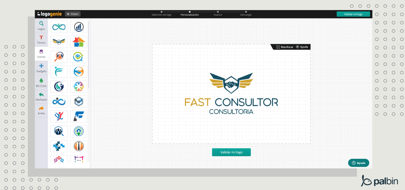 herramienta web para hacer logos logoengine