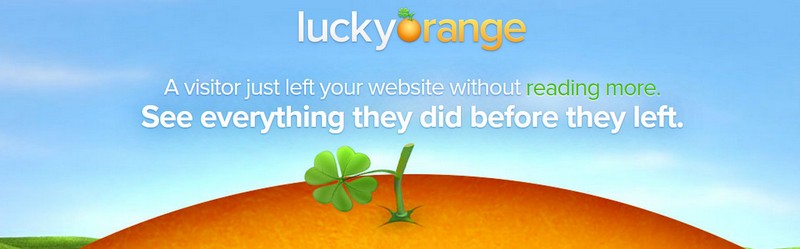 Lucky Orange mapa de calor