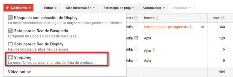 Campaña Shopping
