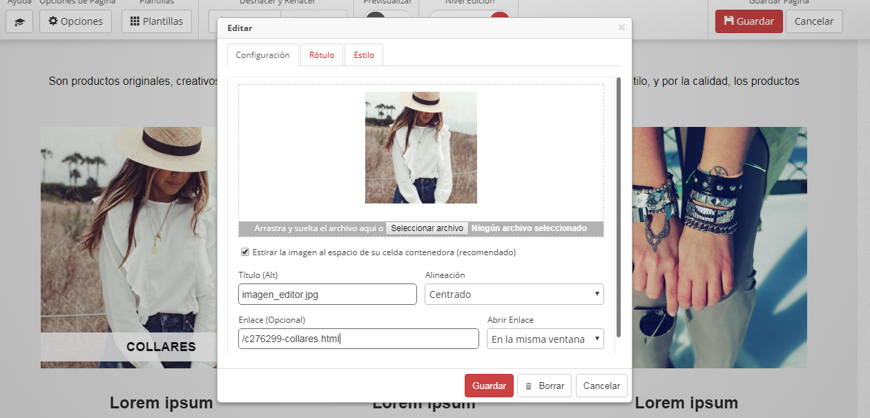 Selección de imágenes