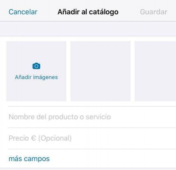 catálogo vía whatsapp