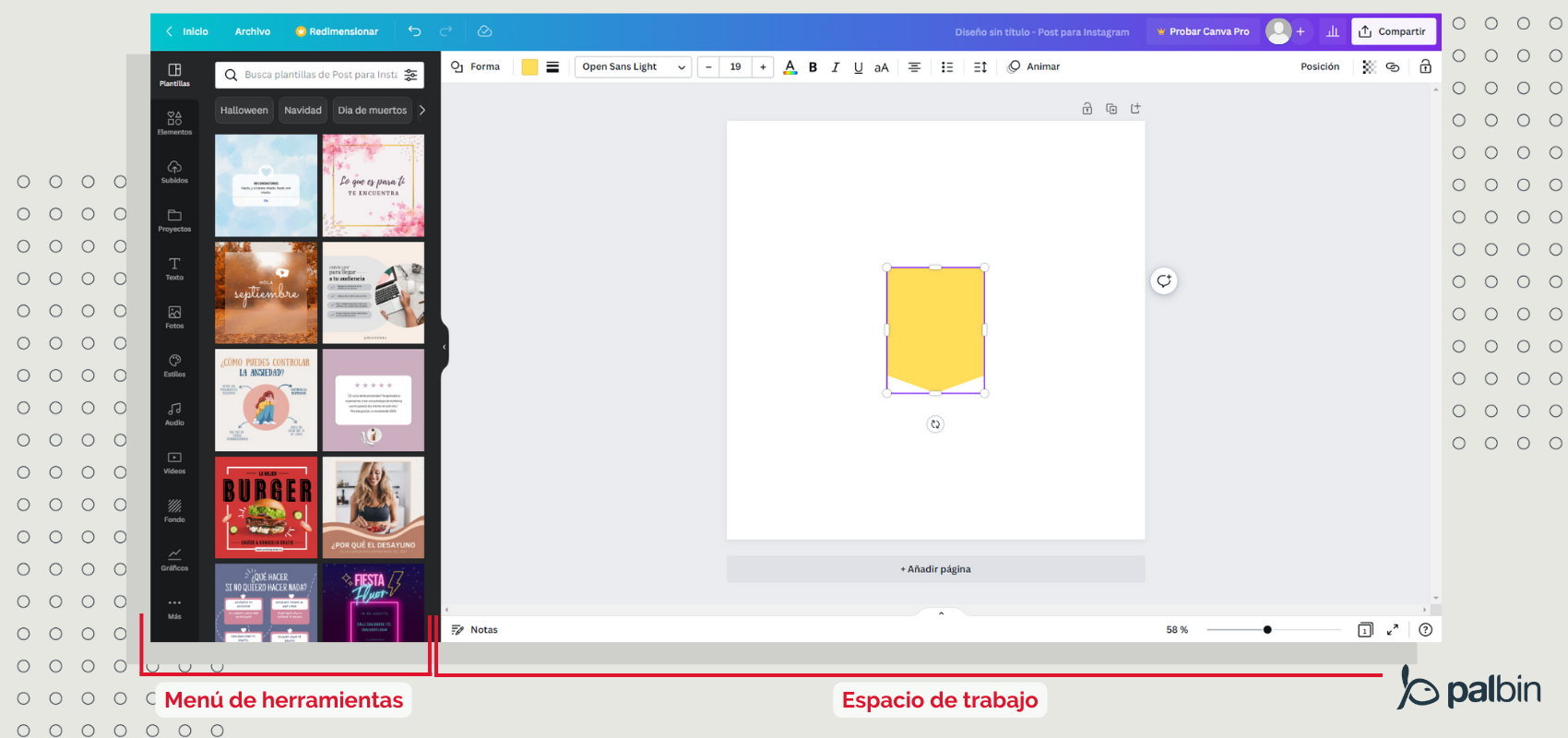 Interfaz de Canva, ¿Cómo funciona?