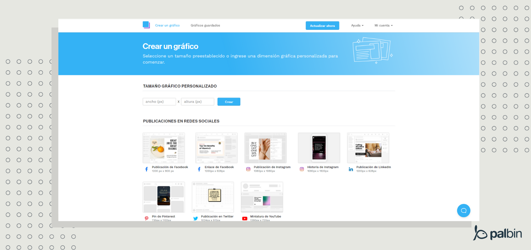 Herramienta diseño similar a canva: Snappa