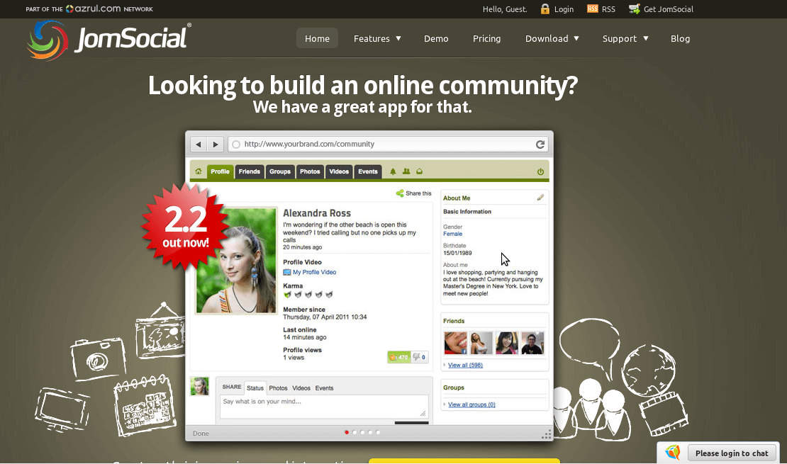 Plataforma Open Source, JomSocial