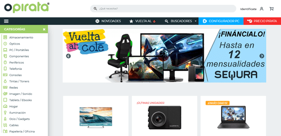 Dropshipper informática Opirata