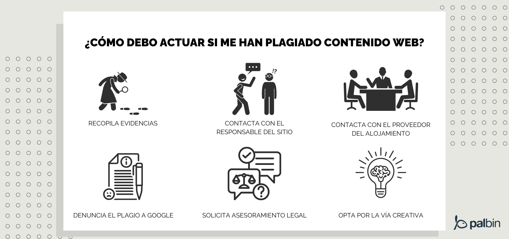 Que hacer si te han plagiado contenido