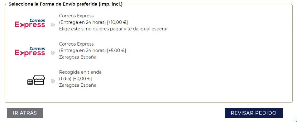 recogida de productos en ecommerce