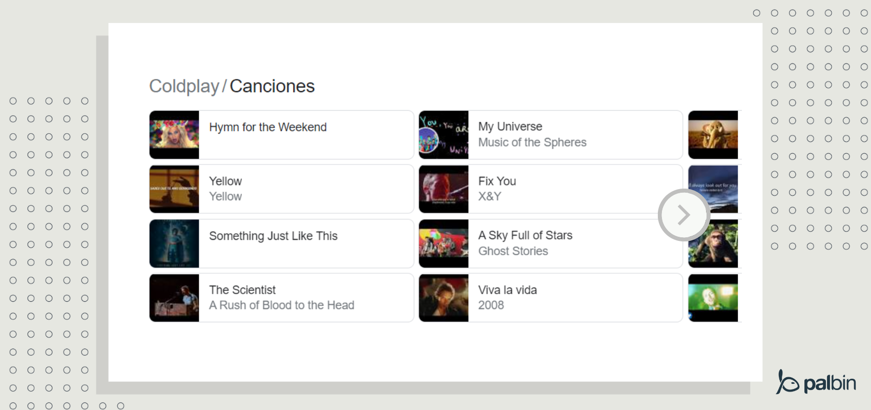 Fragmento enriquecido de Música