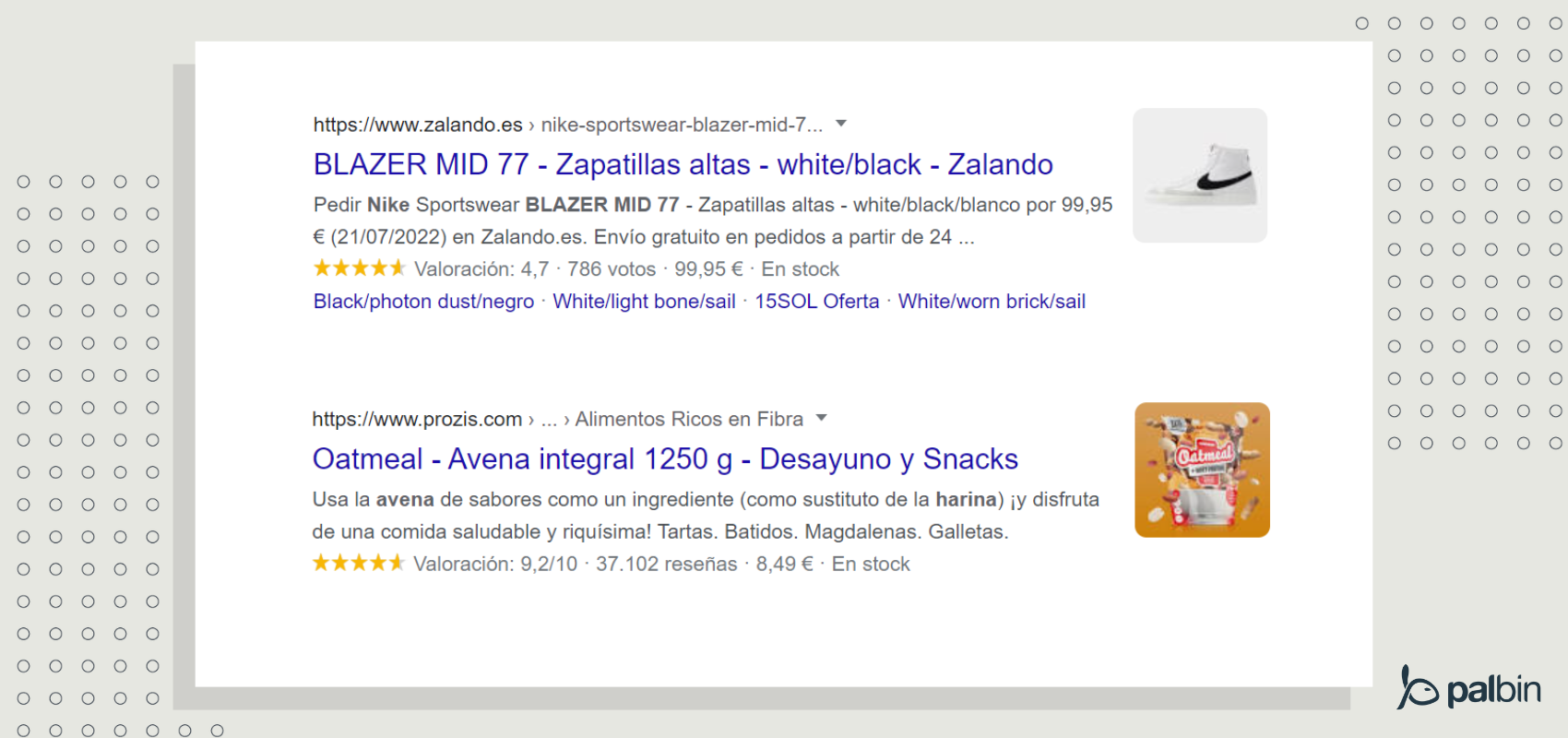 Rich Snippet Productos